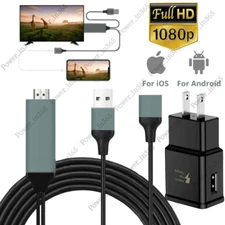 HDMI Mirroring Cable Phone To Digital TV HDTV AV Adapter for iPhone iPad Android