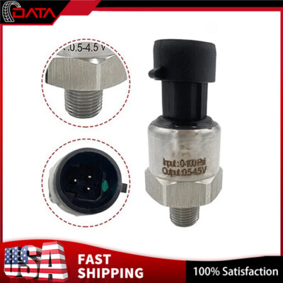 #ad 1 8NPT Stainless Pressure Transducer Sender Sensor For Oil Air Fuel Gas 150Psi $18.26