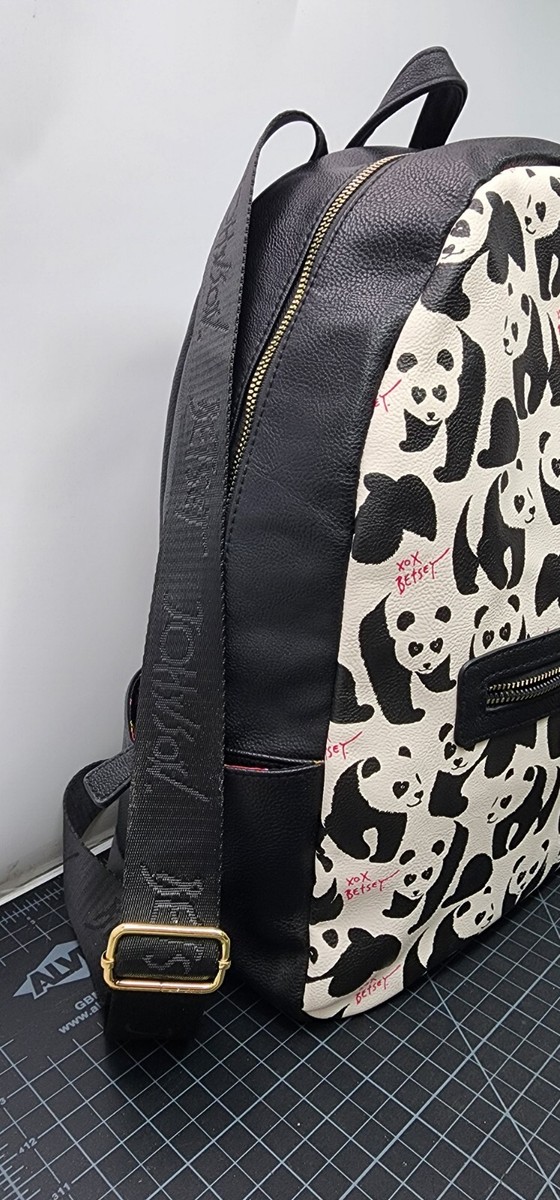 Betsey Johnson Full Size Super Cute Panda backpack, Floral Lining Betsey Johnson | Bags | Betseyjohnson Panda Mini Backpack  main image 2