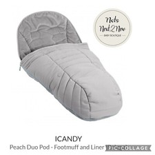 *RARE* iCandy Peach Duo Pod Footmuff/Liner - Beluga - New *DISCONTINUED*