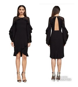 bcbg black cocktail dress
