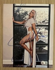 SCARLETT BORDEAUX WWE SIGNED 8X10 PHOTO BECKETT BAS