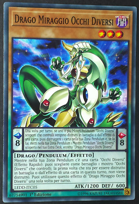 DRACHE MIRAGGIO VERSCHIEDENE AUGEN 1^ Italienische Ausgabe LEDD-ITC05 Common YUGIOH