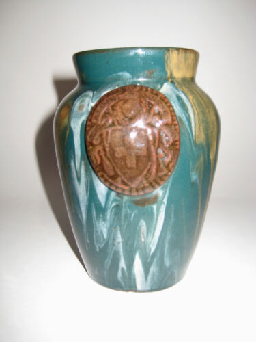 Art Nouveau Vase Running Glaze France Belgium Art Pottery French Art Nouveau - Picture 1 of 8