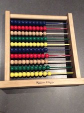 Melissa Doug Abacus - Classic Wooden Educational Counting Toy With 100 Beads