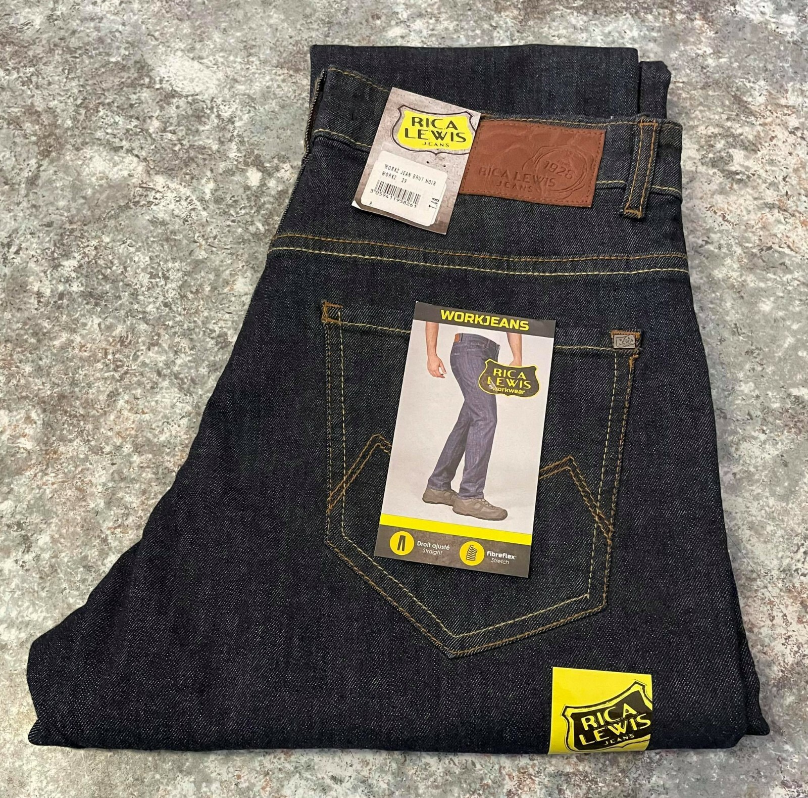 JEANS DA LAVORO RICA LEWIS BLU SCURO 5 TASCHE | eBay