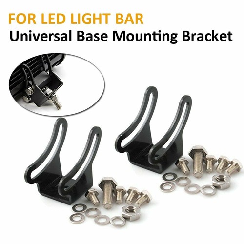 Universal Brackets Mounting Base Bracket LED Light Bar Slide Mount Bracket Pair - Picture 2 of 7