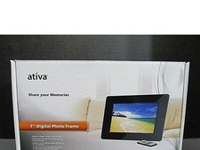 ATIVA 7" Digital Photo Frame with Remote Control USB storage transfer