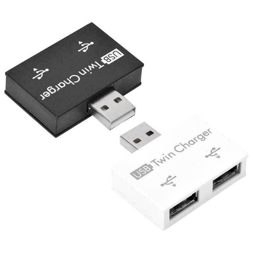 USB 2.0-Stecker/Doppelladegerät Dual 2 Port USB-Splitter-Hub-Adapter-Konver` - 第 2/13 張圖片