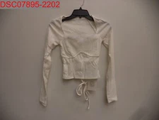 NWOT - CC Shop Boutique Women's Ivory Crop Top, Size S Bust 24" Lenght 17"