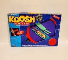 Vintage Koosh Paddle Ball 1991 OddzOn 2 Paddles Only No Koosh Ball Game Booklet