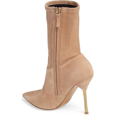NIB $1,245+ Valentino Twisteel Stiletto Bootie Light Brown Suede Boot EUR 35.5 - Picture 2 of 11
