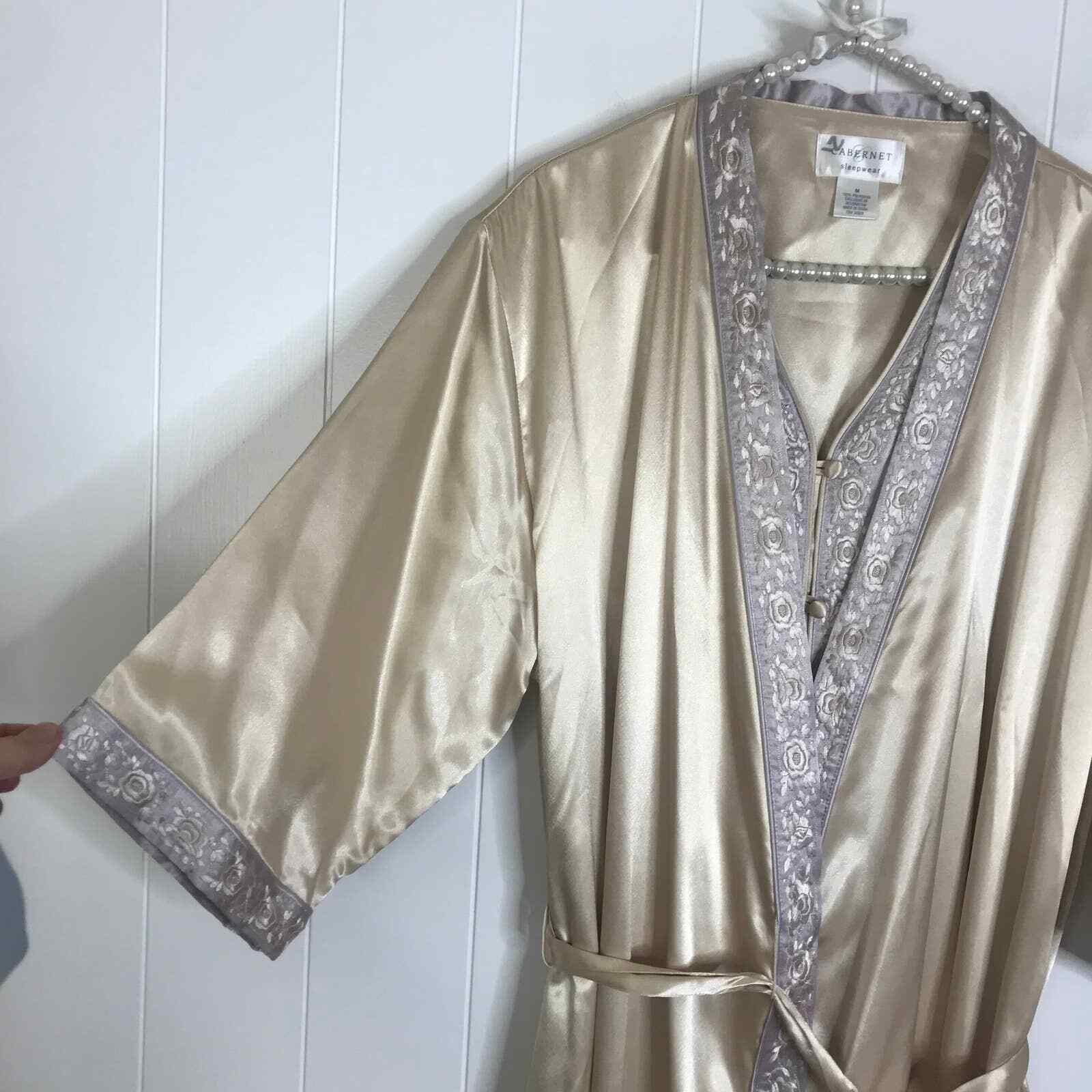Sleepwear Nightgown and Robe Set Champangne Color SZ M eBay