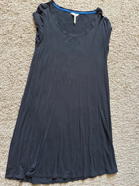 Matilda Jane Perfectly Paired Better Days Grey T Shirt Dress Size Small Large