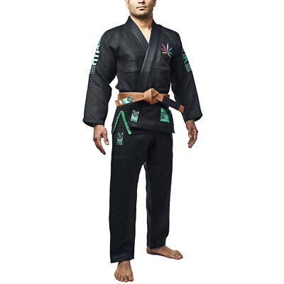 BJJ Gi Hypnotik ZenRoll V2 BLACK (A3) [100% HEMP] (belt not included)