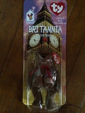  New Vintage TY BRITANNIA the Bear for Ronald McDonald Charities Union Flag