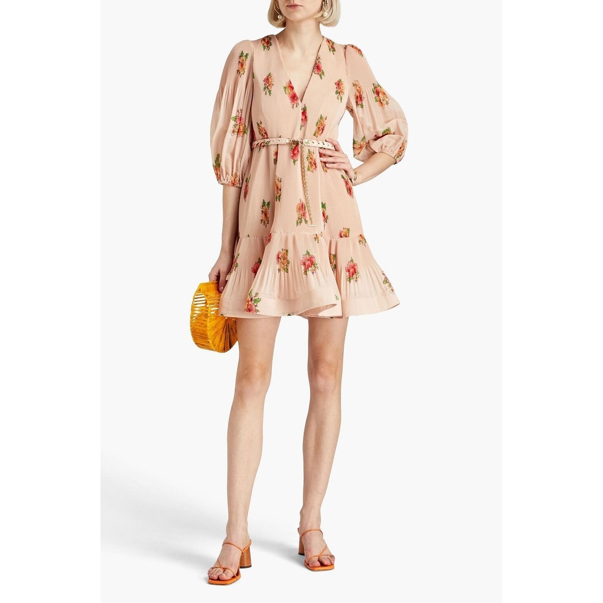 zimmermann organza dress Hypnotic Memento Billow ruffled snake-print silk-organza gown - brown