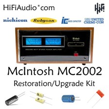 McIntosh MC2002 amp rebuild restoration filter capacitor service kit fix repair