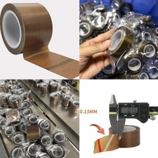 US 2"x33ft Teflon Tape PTFE 180um Thicker 70-260 C Adhesive High-Temp Fiberglass