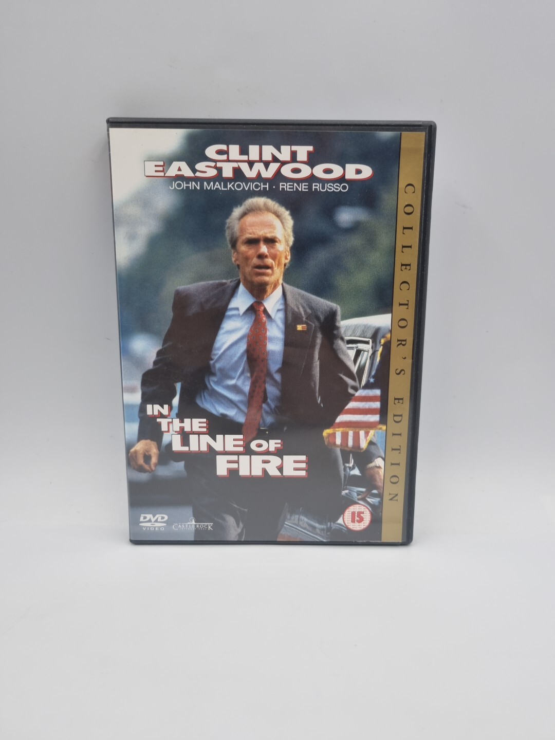 In The Line Of Fire (DVD, 2002) Mint Disc - Clint Eastwood - 15 Cert - Free P&P