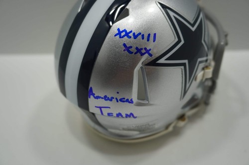 KEVIN WILLIAMS DALLAS COWBOYS SIGNED Mini Helmet wXXVIII XXX AmericasTeam JSA - Picture 3 of 5