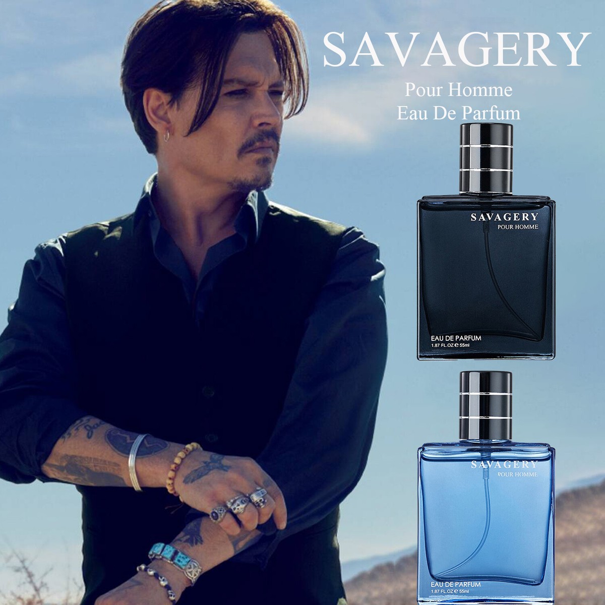 Eau de Toilette Azur Cologne For Men oz Long Lasting Fragrance