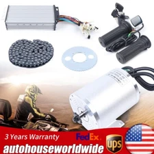 2000W 48V DC Electric Brushless Motor Kit For Electric Scooter E-Bike Go-Cart