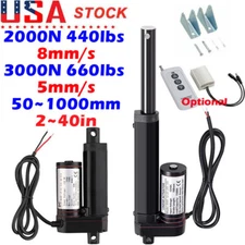 2"~40" 1000MM 440lbs 660lbs High Speed 12V 2000N 3000N Linear Actuator Motor