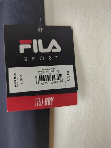 Neu mit Etikett Fila Sport Capri Leggings Damen Größe M schwarz Kreuzsaum mittlerer Aufstand - Bild 8 von 13