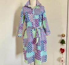 Talbots Totally Spring Tulips and Flower Patch Straight Dress 3/4 Sleeve US8