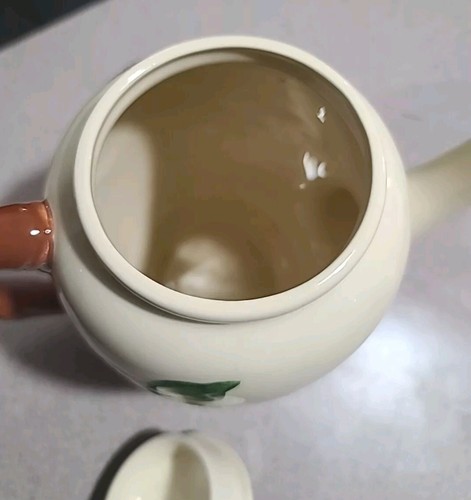 Vintage 1960 Franciscan Ware Apple Coffee Pot w Lid. Brown TV Stamp. - Picture 8 of 10