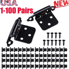 Kitchen Cabinet Hinges Overlay Self Closing Face Mount Cupboard Door Hinge LOT