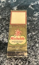 VINTAGE MICHELOB BEER MATCHBOOK COVER ANHEUSER BUSCH BREWING CO ST LOUIS MO