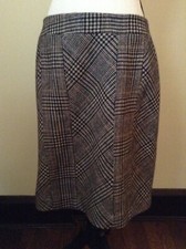 NWT J. McLaughlin Wool Plaid A line Skirt Sz 10