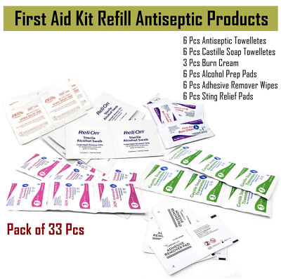 First Aid Kit Refill Antiseptic Products