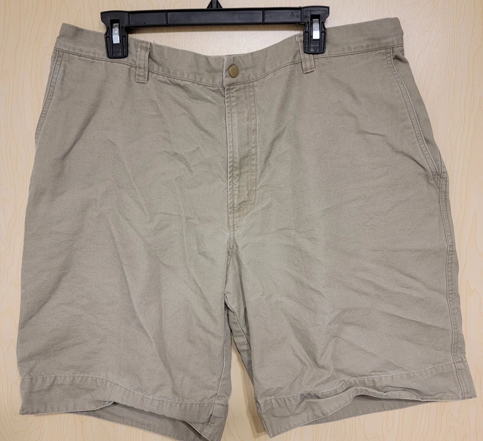 Colombia Outdoor Hiking Shorts Men’s 38 brown Cotton Fishing zipper pocket.