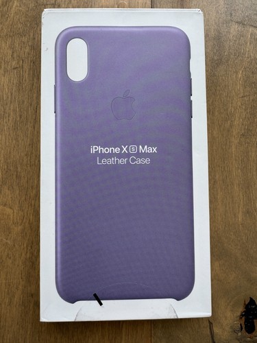 Original Original Apple Leder Case für iPhone XS Max (Flieder) NEU OPEN BOX - Bild 1 von 5