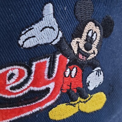 Mickey Mouse Disney Since 1928 Hat Dad Adult Blue StrapBack  display picture 3