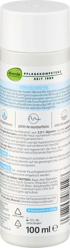 alverde NATURKOSMETIK Feuchtigkeits Toner 100 ml Natural Expert vegan Aloe Vera - Bild 2 von 3