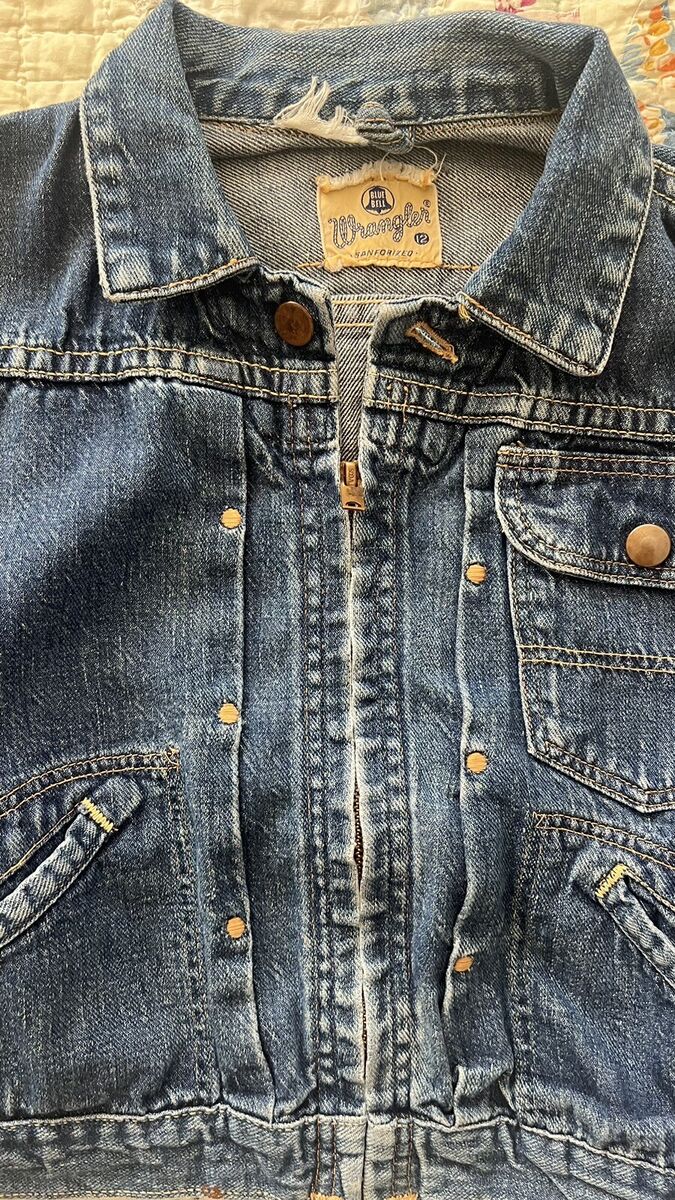 Vintage 1950s Blue Bell Wrangler Denim Jacket 11mjz Size 12 Vintage 1950s Blue Bell Wrangler Denim Jacket 11mjz Size 12