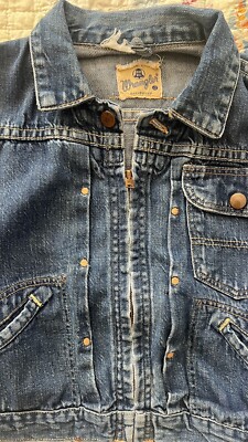 Vintage 1950s Blue Bell Wrangler Denim Jacket 11mjz Size 12 Vintage 1950s Blue Bell Wrangler Denim Jacket 11mjz Size 12