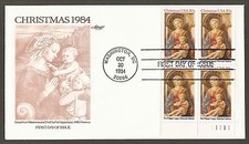#2107 20c Christmas '84 (Madonna & Child) Artmaster FDCPB4 Plt#1111