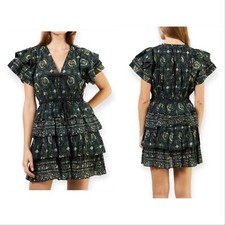 Ulla Johnson Kaitlyn Dress in Pacific, Size 0, Blue/green, New with tag,