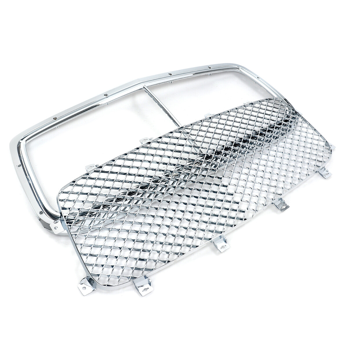 For 14-19 Bentley Flying Spur Front Radiator Chrome Grille Trim & Grill Mesh USA