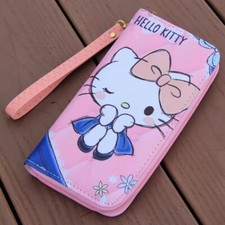 HELLO KITTY WRISTLET WALLET, CLUTCH, PINK COLOR. ADORABLE. BRAND NEW