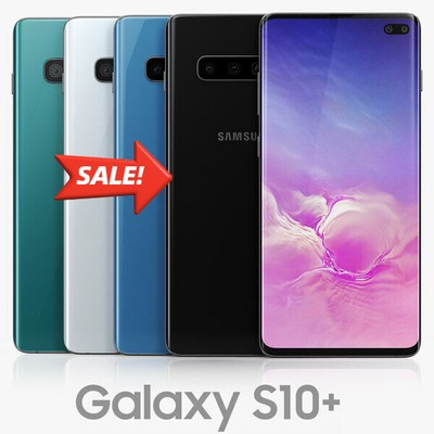Samsung Galaxy S10 Plus G975F/DS 128GB/512GB DUAL SIM Unlocked Phone Open Box A+