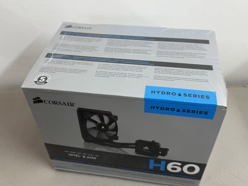 Corsair Hydro Series H60 High Performance Liquid CPU Cooler - Intel & AMD New - Afbeelding 2 van 7