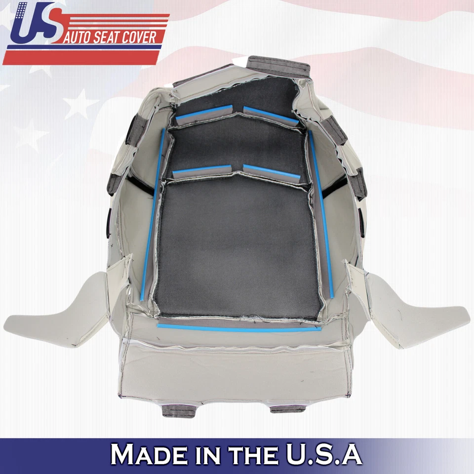 Cubierta de asiento de cuero inferior del lado del pasajero marrón para Cadillac Escalade 2015 a 2020 Foto 3 de 4