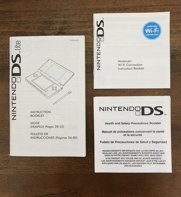 Lot Of 3 Nintendo Ds Instruction Booklets Health Safety Booklet Wifi Ebay