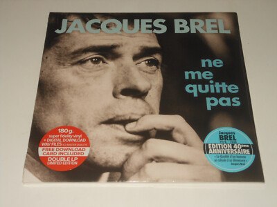 Jacques Brel  - SEALED 2LP - Ne Me Quitte Pas - FRA 2018 - Le Chant Du Monde
